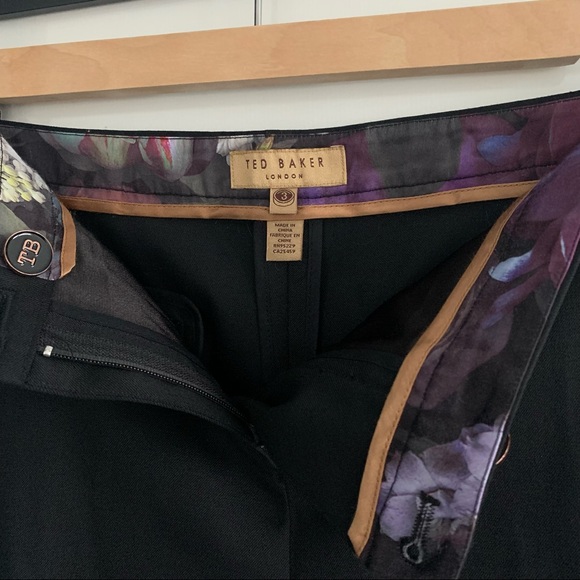 NWOT Ted Baker London Black Pants Size 3 (size 8 US) - Picture 6 of 6